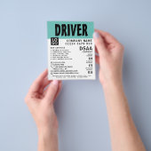 Moderne, kühne Fahrschule, Lehrerwerbung Flyer (Gruppe)