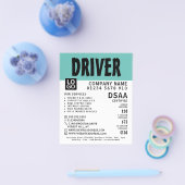 Moderne, kühne Fahrschule, Lehrerwerbung Flyer (Einzeln)