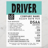 Moderne, kühne Fahrschule, Lehrerwerbung Flyer (Vorne)