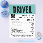 Moderne, kühne Fahrschule, Lehrerwerbung Flyer (Einzeln)