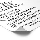 Moderne, kühne Fahrschule, Lehrerwerbung Poster (Ecke)