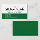 Moderne kühne Farbinitialen - Visitenkarte (Vorne/Hinten)