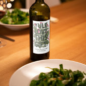 Moderne, kühne grafische Typografie Weinetikett