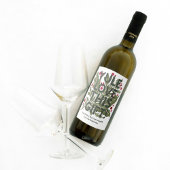 Moderne, kühne grafische Typografie Weinetikett