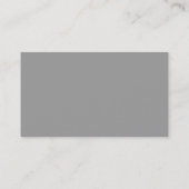 Moderne kühne graue Initialen - Visitenkarte (Rückseite)