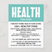 Moderne kühne, Health Food Store-Werbung Flyer (Vorne)