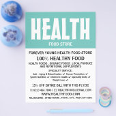 Moderne kühne, Health Food Store-Werbung Flyer (Einzeln)