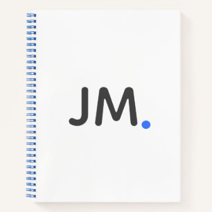 Moderne kühne Initialen Auffällige Erklärung Spa Notizblock