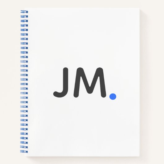 Moderne kühne Initialen | Auffällige Erklärung Spa Notizblock (Vorderseite)