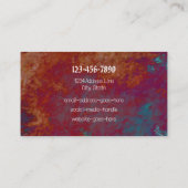 Moderne, kühne, kreative Visitenkarte (Rückseite)