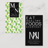 Moderne, kühne Lemon Ernährung gesund Visitenkarte (Vorne/Hinten)