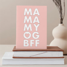Moderne, kühne MA MA MY BESTE FREUNDIN Text Mutter