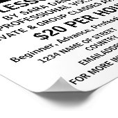 Moderne, kühne, okalistische Lehren Werbung Poster (Ecke)