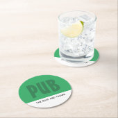 Moderne Kühne, Pub/Brauerei Runder Pappuntersetzer (Vor Ort)