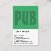 Moderne Kühne, Pub/Brauerei Visitenkarte (Vorderseite)