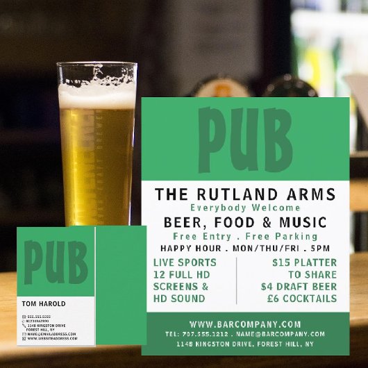 Moderne Kühne, Pub/Brauerei Visitenkarte