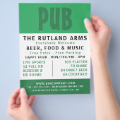 Moderne, kühne, Pub/Brauerei Werbung Flyer (Hand)