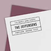 Moderne, kühne Rücksendeadresse Permastempel