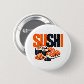 Moderne kühne Sushi-Grafik Button (Vorne & Hinten)