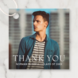 Moderne, kühne Typografie Foto Abschluss Vielen Da Geschenkanhänger