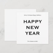 Moderne, kühne Weihnachtskarte | Benutzerdefiniert Feiertagskarte (Vorne/Hinten)