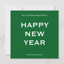 Moderne, kühne Weihnachtskarte | Benutzerdefiniert