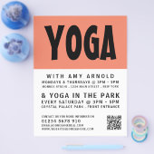 Moderne, kühne, Yoga Class-Werbung Flyer (Einzeln)