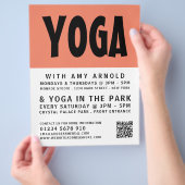Moderne, kühne, Yoga Class-Werbung Flyer (Hand)