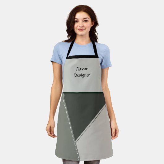 Moderne kulinarische Schürze (Getragen)