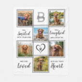 Moderne Kundenkapitel-Fotosammlung für Hunde Fleecedecke (Vorderseite)