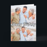 Moderne, kundenspezifische 2-Foto-Vorlage Happy Bi Karte<br><div class="desc">Diese super einzigartige Geburtstagskarte bietet Ihnen eine Vorlage für Ihre beiden Lieblings-Geburtstagsfeiern oder Familienfeiern. Dieser Geburtstagsgruß wäre ideal für Freunde,  Familie,  Klassenkameraden und Mitarbeiter. #Best #Friend #Girlfriends #Sisters #BESTE FREUNDIN #Besties #Ladys</div>