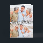 Moderne, kundenspezifische 2-Foto-Vorlage Happy Bi Karte<br><div class="desc">Diese super einzigartige Geburtstagskarte bietet Ihnen eine Vorlage für Ihre beiden Lieblings-Geburtstagsfeiern oder Familienfeiern. Dieser Geburtstagsgruß wäre ideal für Freunde,  Familie,  Klassenkameraden und Mitarbeiter. #Best #Friend #Girlfriends #Sisters #BESTE FREUNDIN #Besties #Ladys</div>