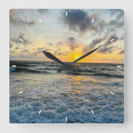 Moderne, kundenspezifische Foto Personalisierte Ma Quadratische Wanduhr