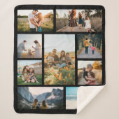 Moderne, kundenspezifische Fotosammlungsfamilie Pe Sherpadecke (Vorderseite)