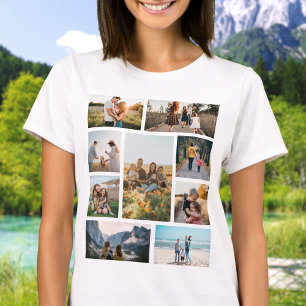 Moderne, kundenspezifische Fotosammlungsfamilie Pe T-Shirt