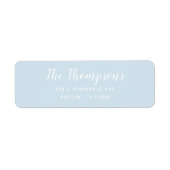 Moderne, kundenspezifische, hellblaue Rücksendeadr (Vorne)