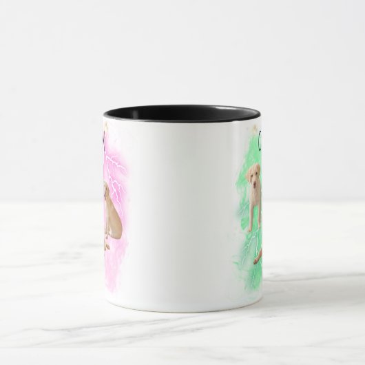 Moderne, kundenspezifische Hundekatze Lover Bootle Tasse (Zentrum)