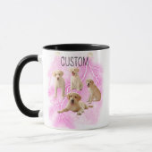 Moderne, kundenspezifische Hundekatze Lover Bootle Tasse (Links)