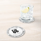 Moderne, kundenspezifische Logos Klassische Round- Runder Pappuntersetzer (Vor Ort)