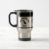Moderne, kundenspezifische Mama für Monogramm-Hund Reisebecher (Links)