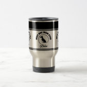 Moderne, kundenspezifische Mama für Monogramm-Hund Reisebecher (Mittel)