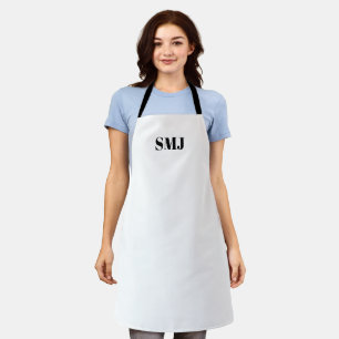 Moderne, kundenspezifische Monogramm-Initialen Sch Schürze