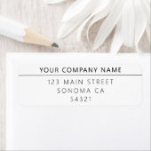 Moderne kundenspezifische Rücksendeadresse (Insitu)