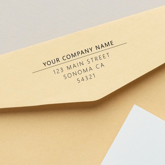 Moderne kundenspezifische Rücksendeadresse Permastempel