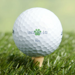 Moderne, kundenspezifische Vater Hunde grüne Paw Golfball