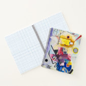 Moderne Kunst Abstrakt Kandinsky Gelb Rot Blau Notizblock (Innenseite)