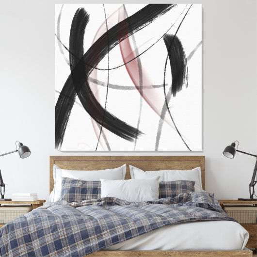Moderne Kunst Abstrakt Leinwanddruck (Insitu (Schlafzimmer))