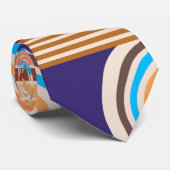 Moderne Kunst Abstrakte Imitate Bauhaus Muster Krawatte (Gerollt)
