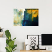 Moderne Kunst Abstrakte Malerei Art Print Poster (Heimbüro)