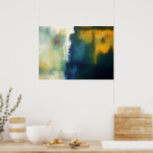 Moderne Kunst Abstrakte Malerei Art Print Poster (Küche)